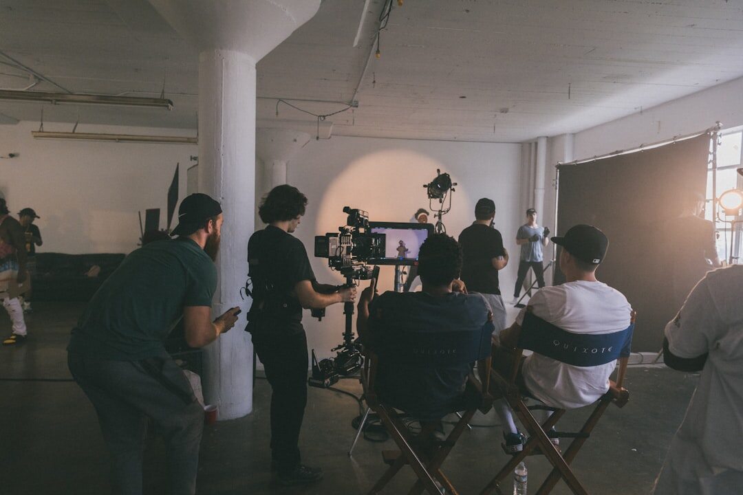 Professional TV production training session